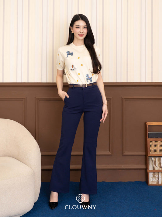 Kino Cutbray Pants - Navy