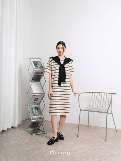 Sara Scarf Dress - Broken White
