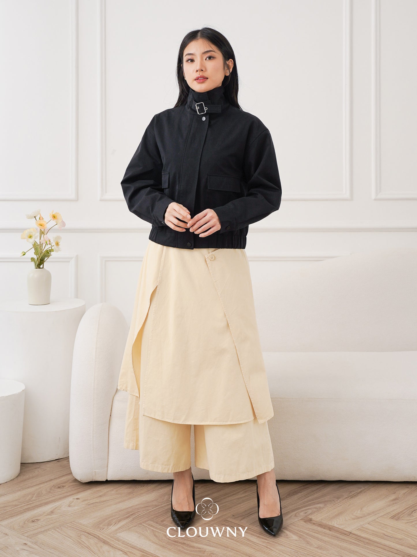 Naoki Layer Pants - Cream