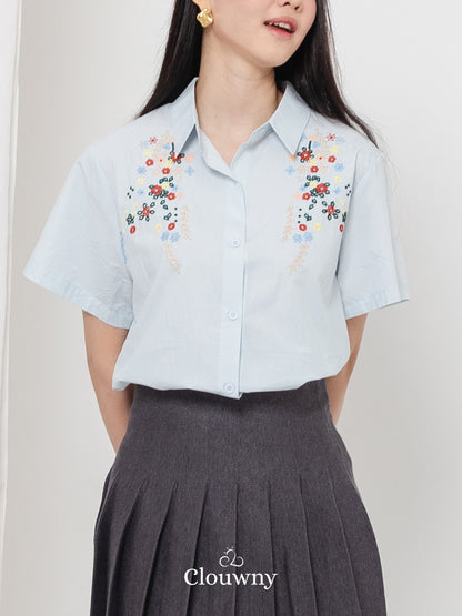 Patra Cotton Shirt - Blue