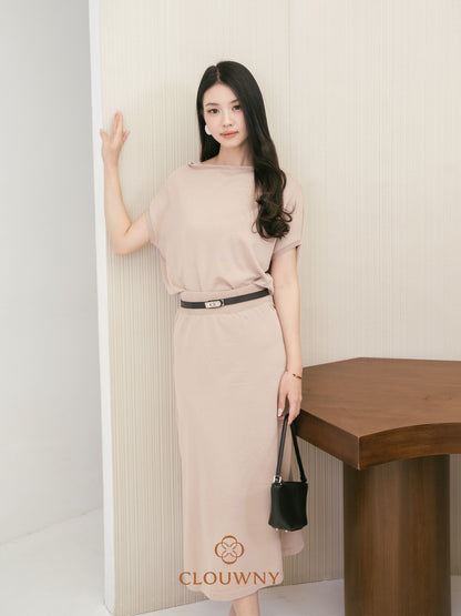 Jerica Loose Knit Set - Khaki