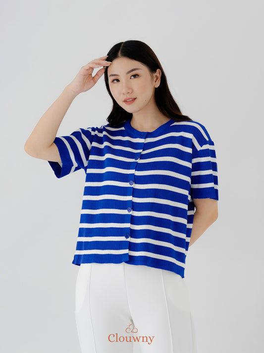 Romance Stripes Top - Blue