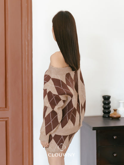 Losa Sabrina Knit Set - Khaki