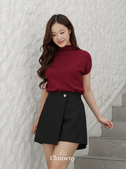 Liora Button Skort - Black