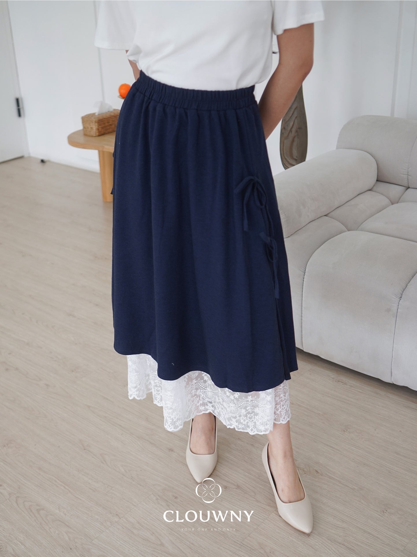 Jona Midi Skirt - Navy