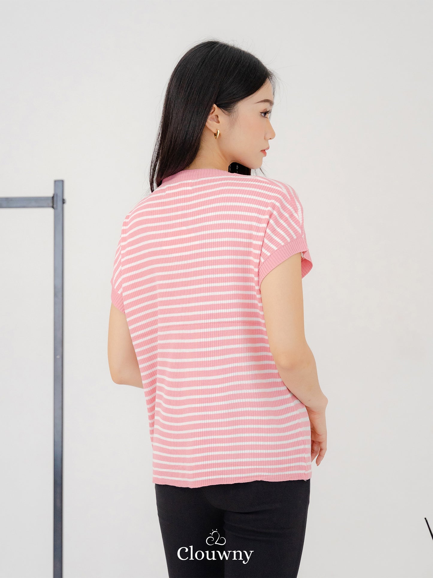 Molly Stripes Top - Pink