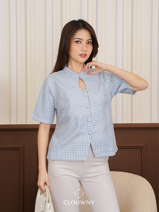Dinar Button Top - Blue