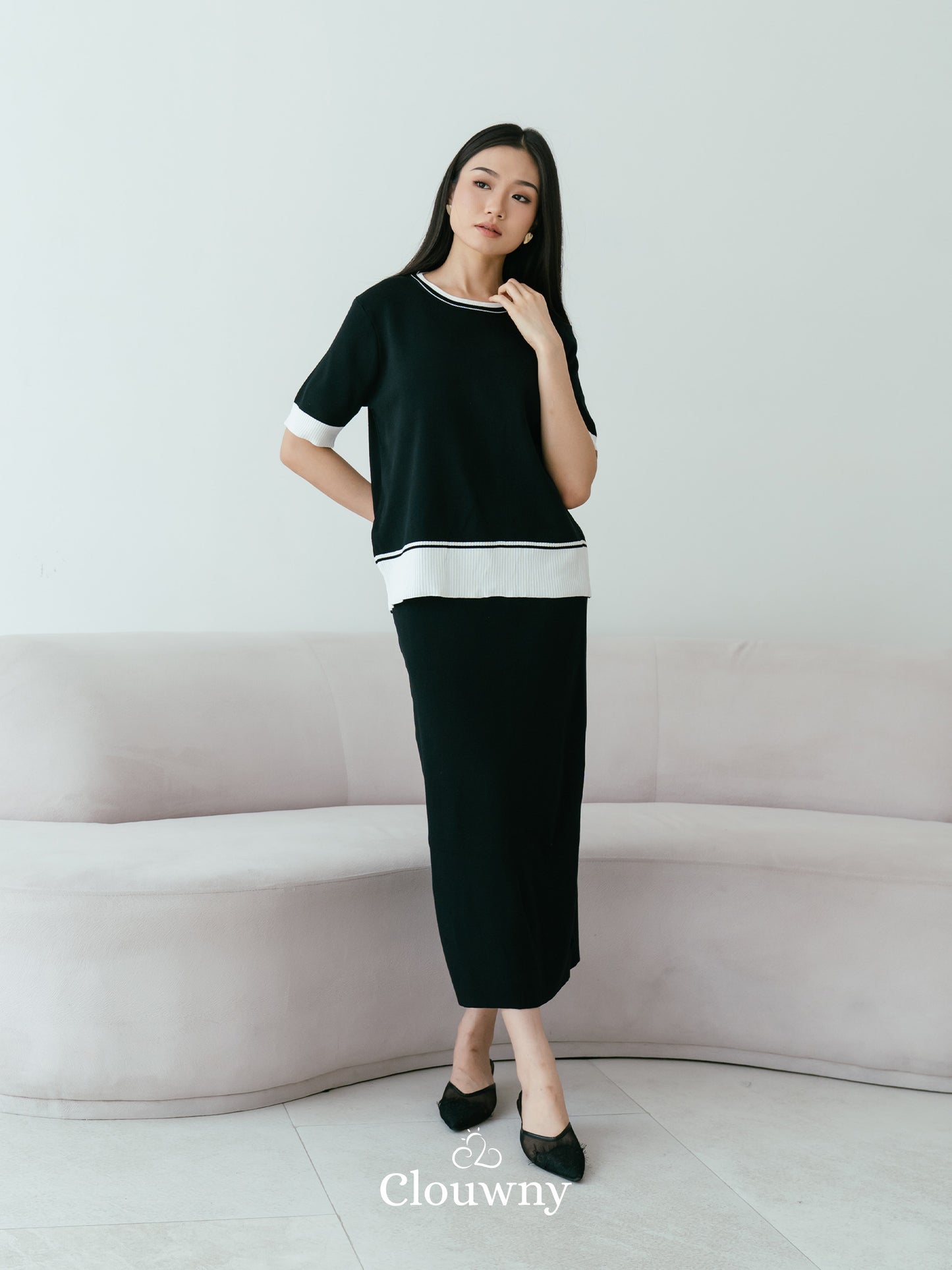 Aubrey Knit Set - Black