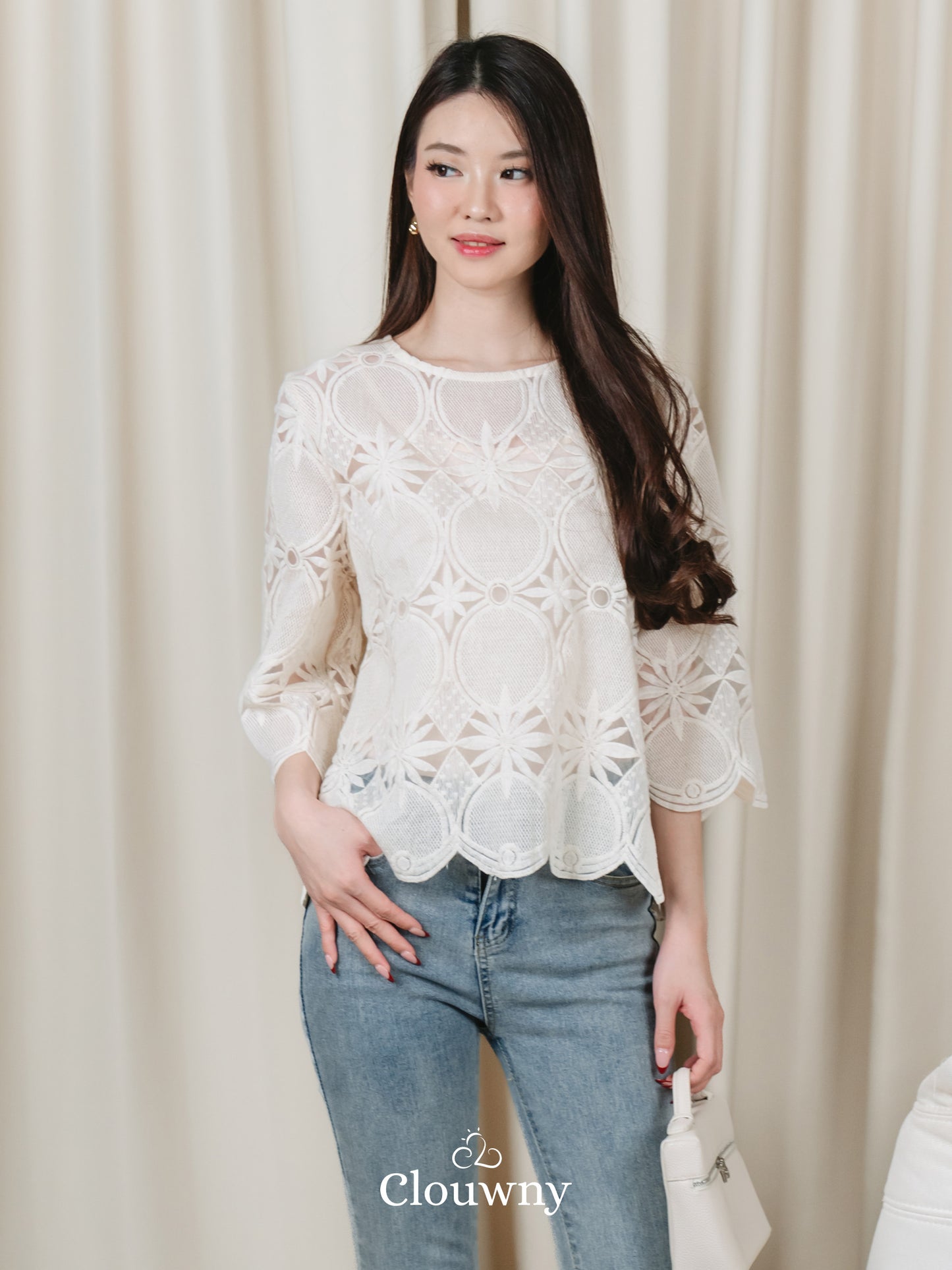 Rosini Lace Blouse - Cream