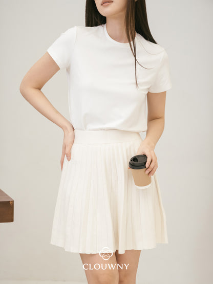 Diva Knit Skirt - Broken White