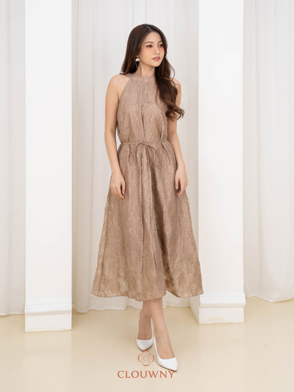 Zeya Mini Belt Dress - Beige