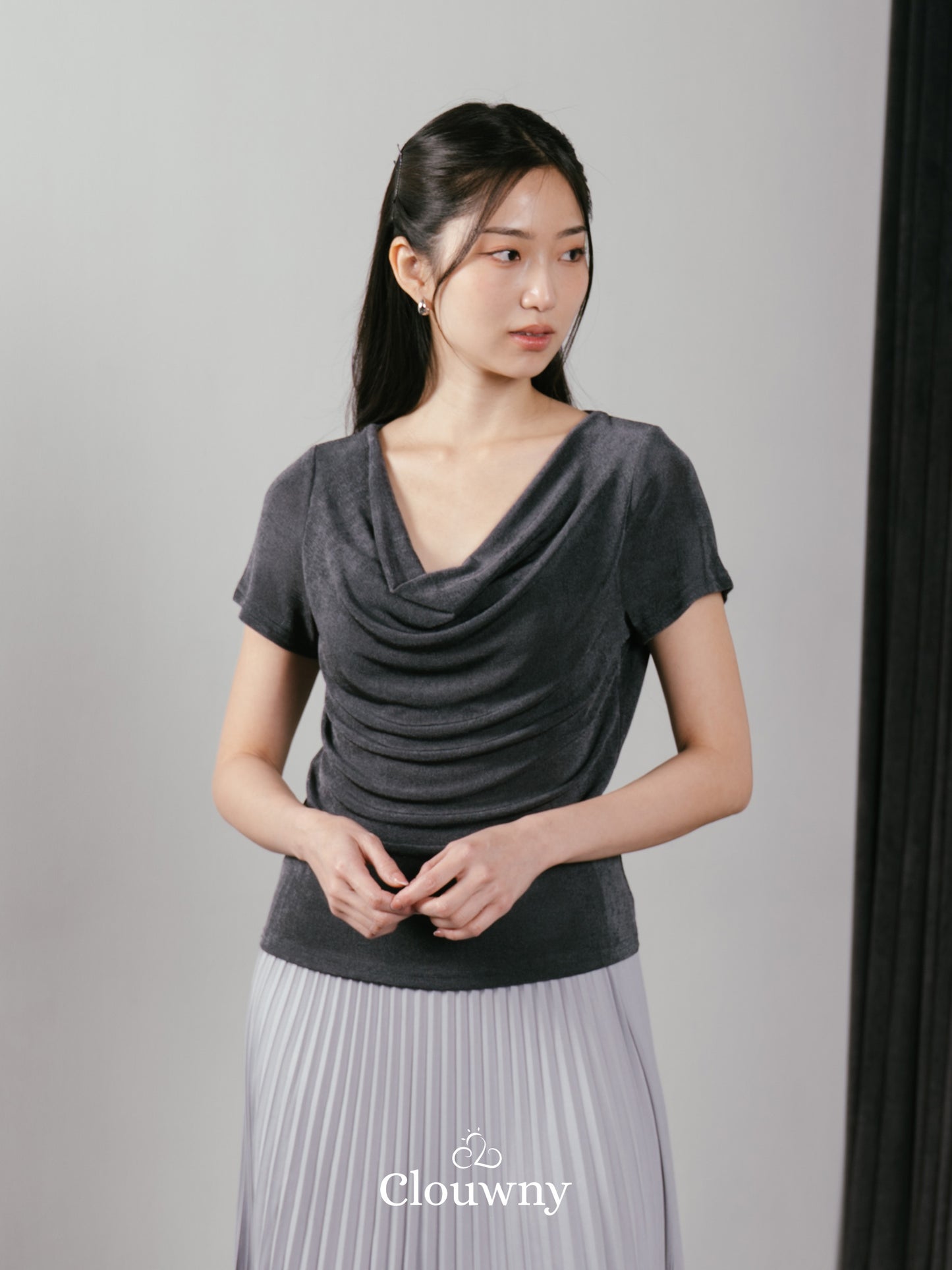 Marta String Top - Grey