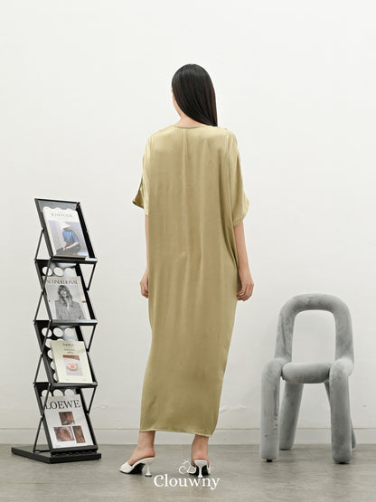 Neba Kaftan Dress - Olive