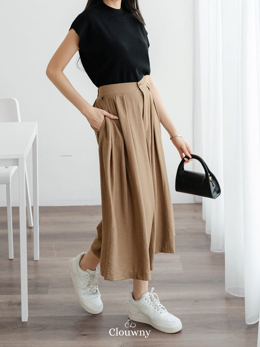 Jenna Cullotes Pants - Beige