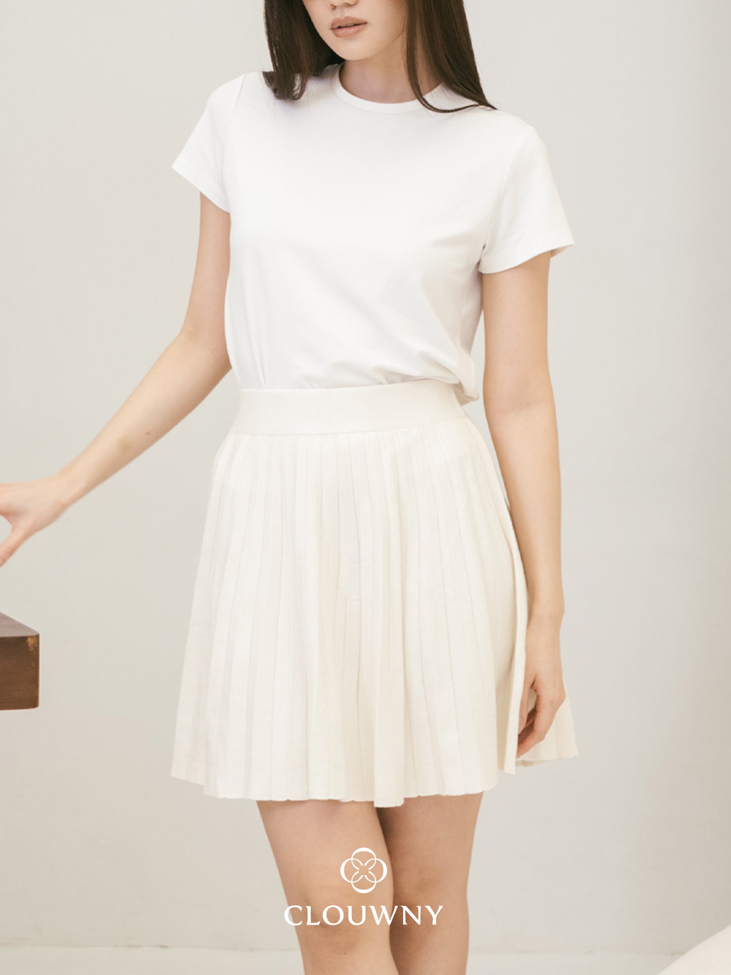 Diva Knit Skirt - Broken White