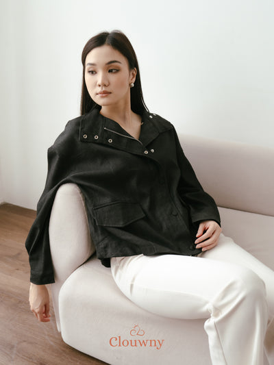 Aspen Zipper Jacket - Black