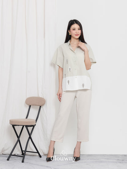 Yolka Cotton Shirt - Mint