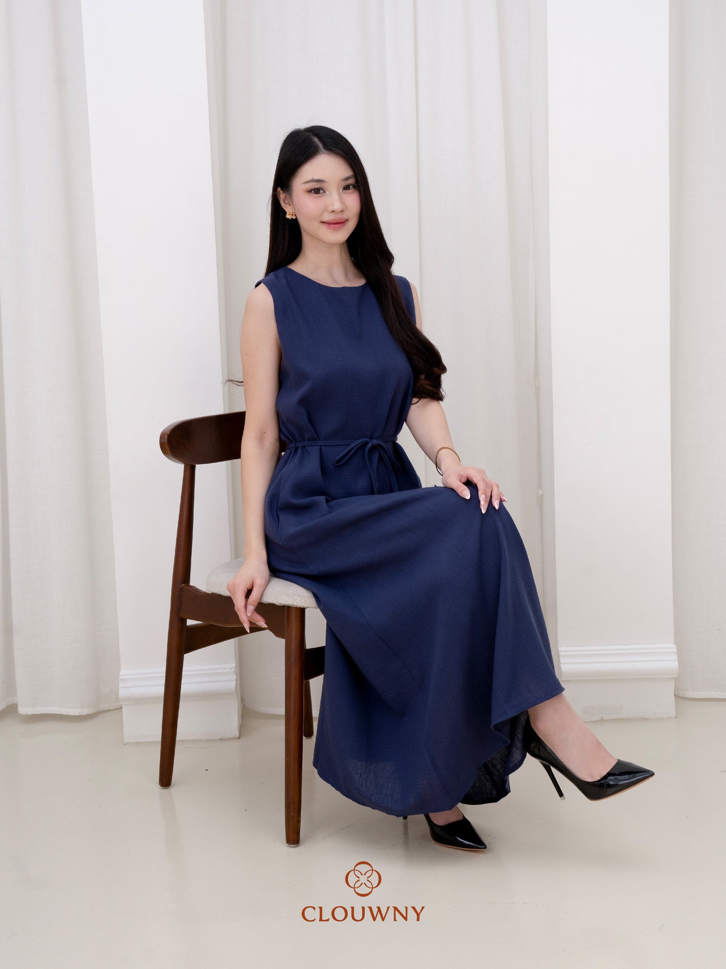 Barla Loose Dress - Navy