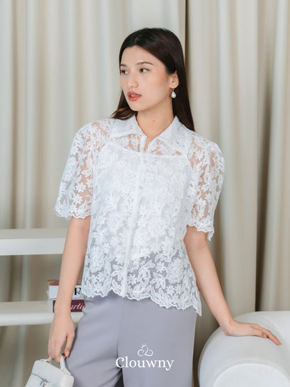 Villy Lace Blouse - White