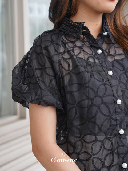 Bema Lace Shirt - Black