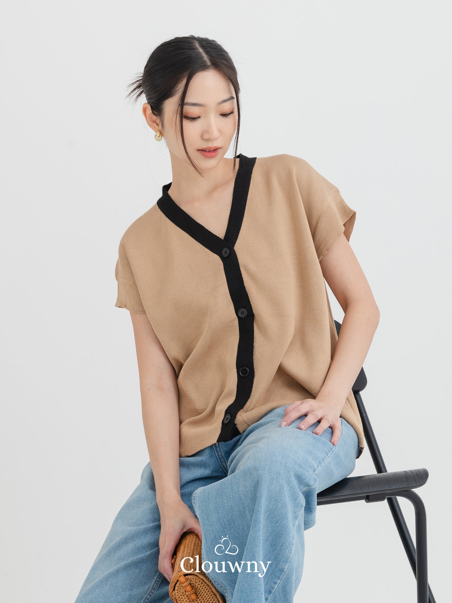 Monica Knit Top - Khaki