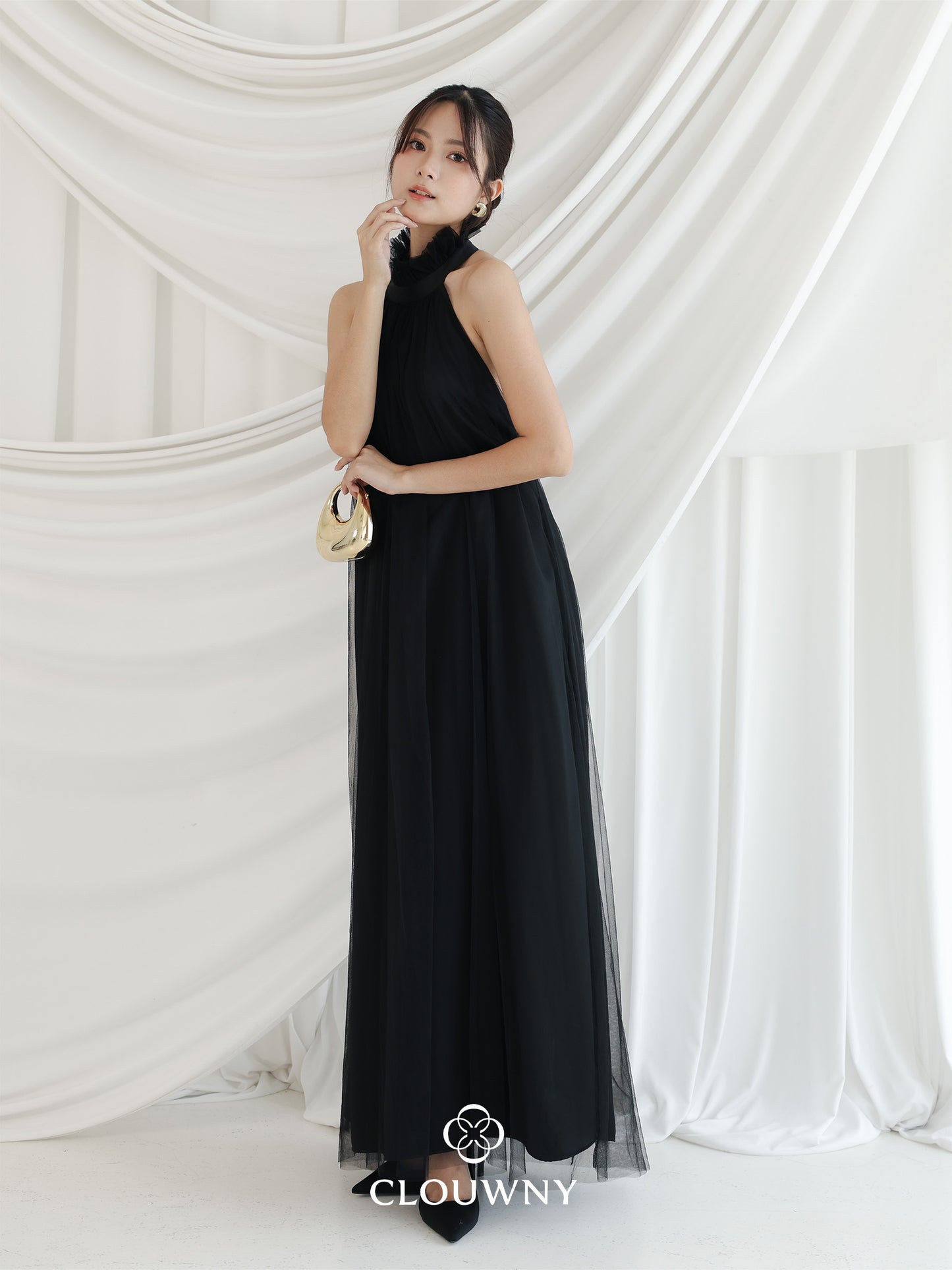Sharon Halter Tulle Dress - Black