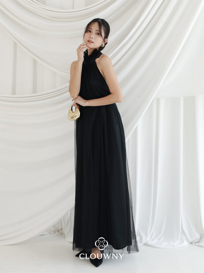 Sharon Halter Tulle Dress - Black