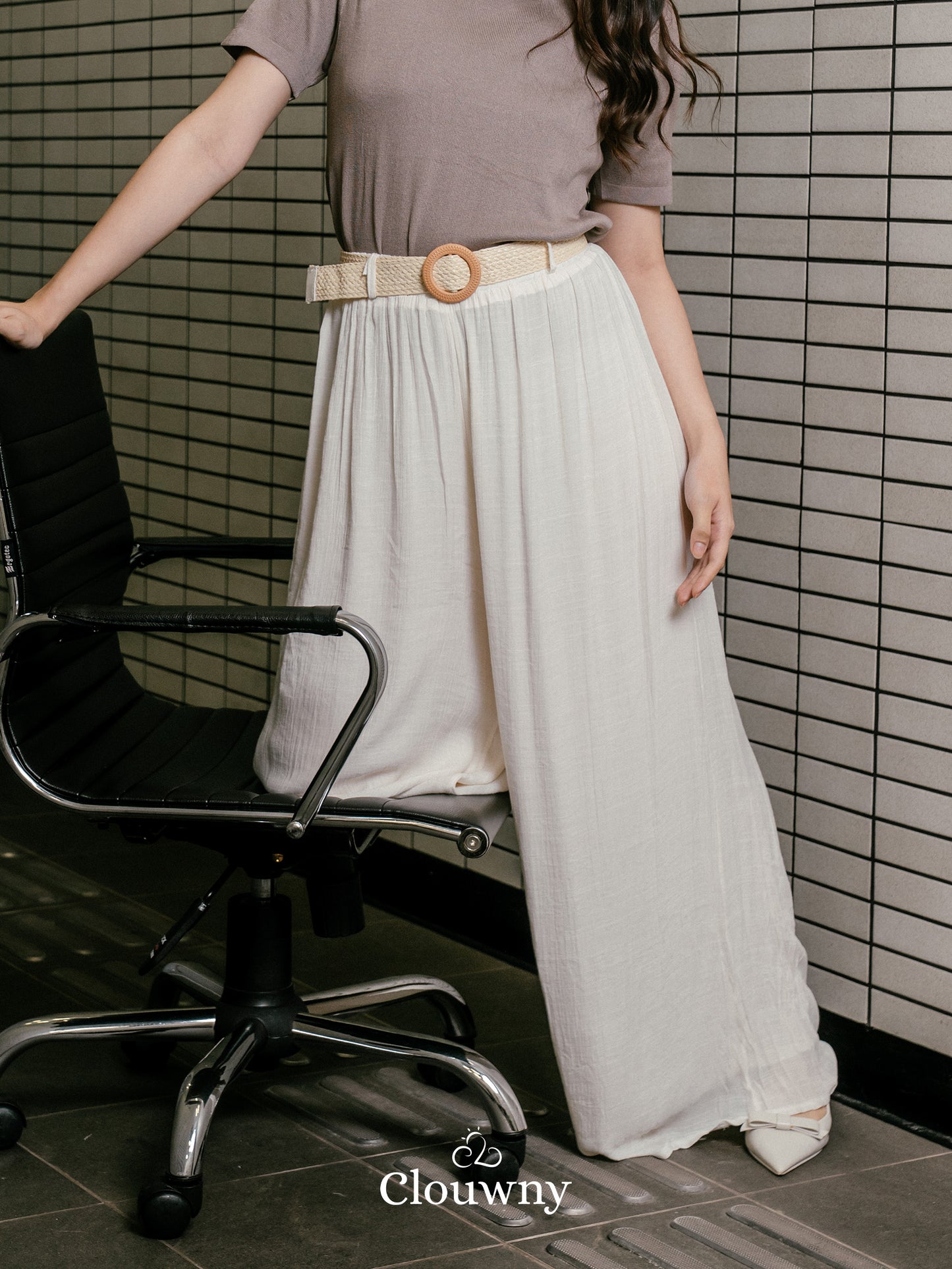 Adel Cullotes Pants - Broken White