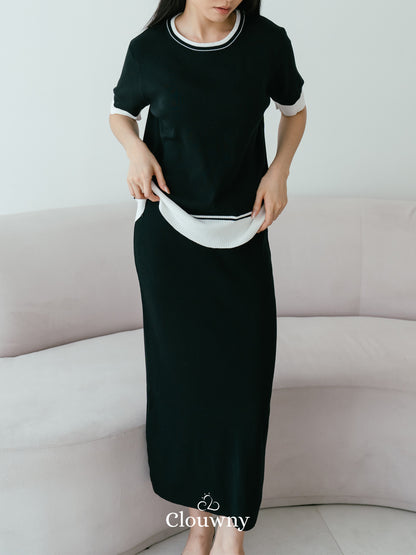 Aubrey Knit Set - Black