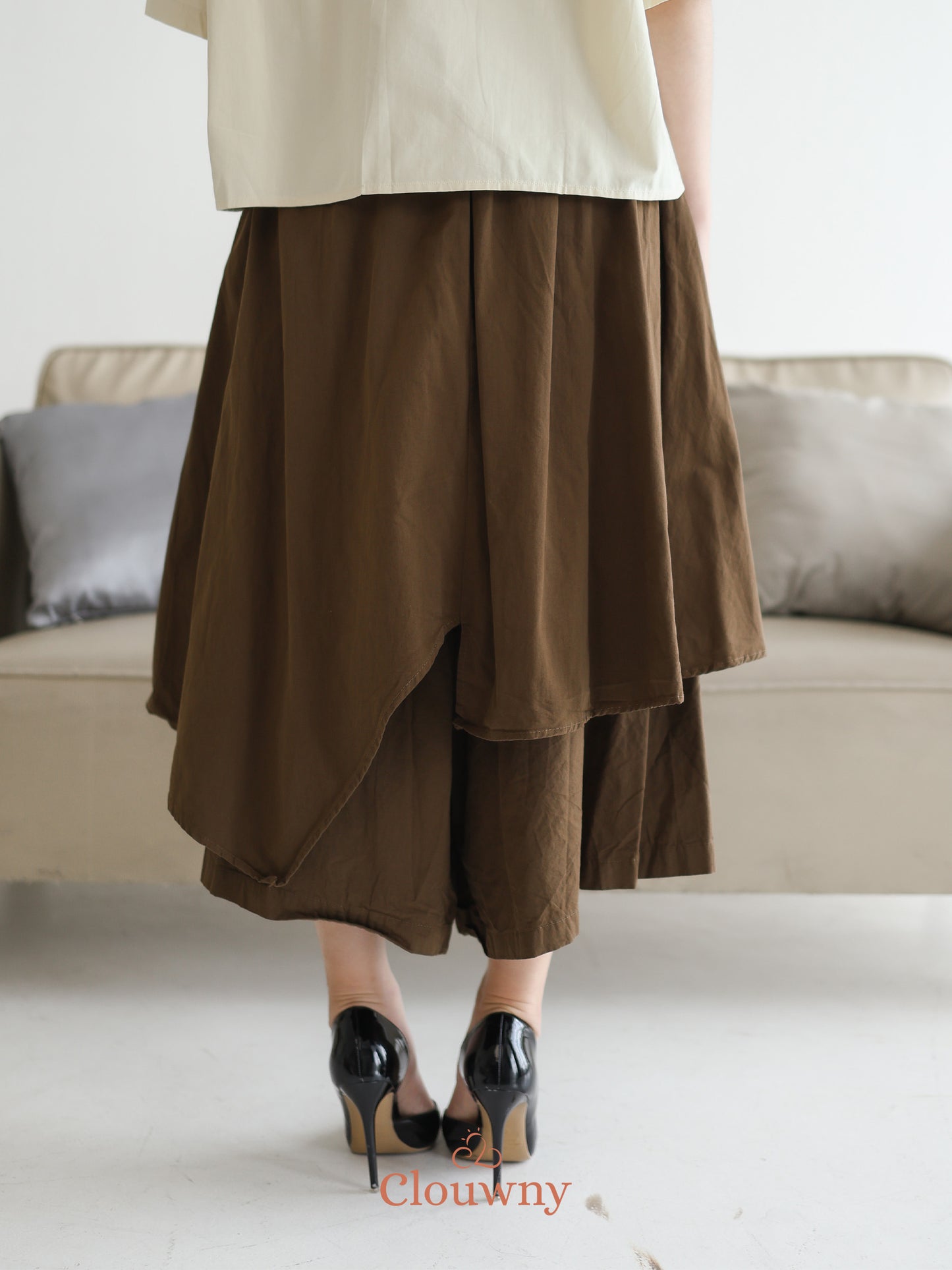 Racita Layer Pants  - Coffee