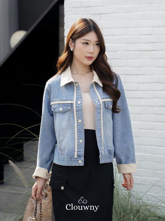 Gaby Denim Jacket - Cream