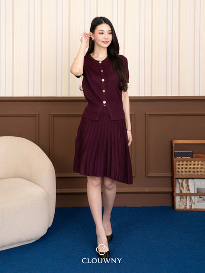 Sofia Button Set - Wine