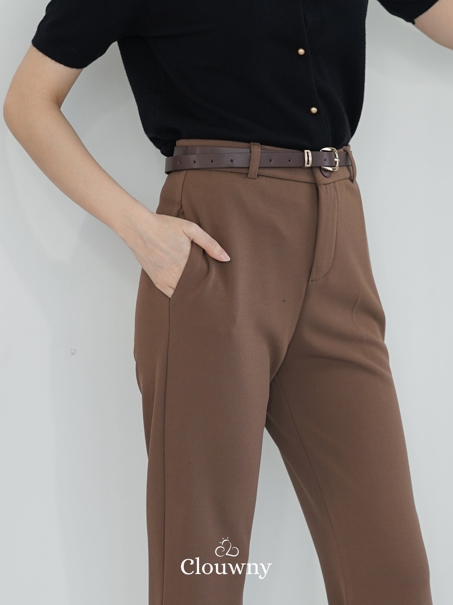 Kino Cutbray Pants - Mocca