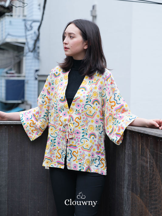 Hare Kimono Outer - Cream