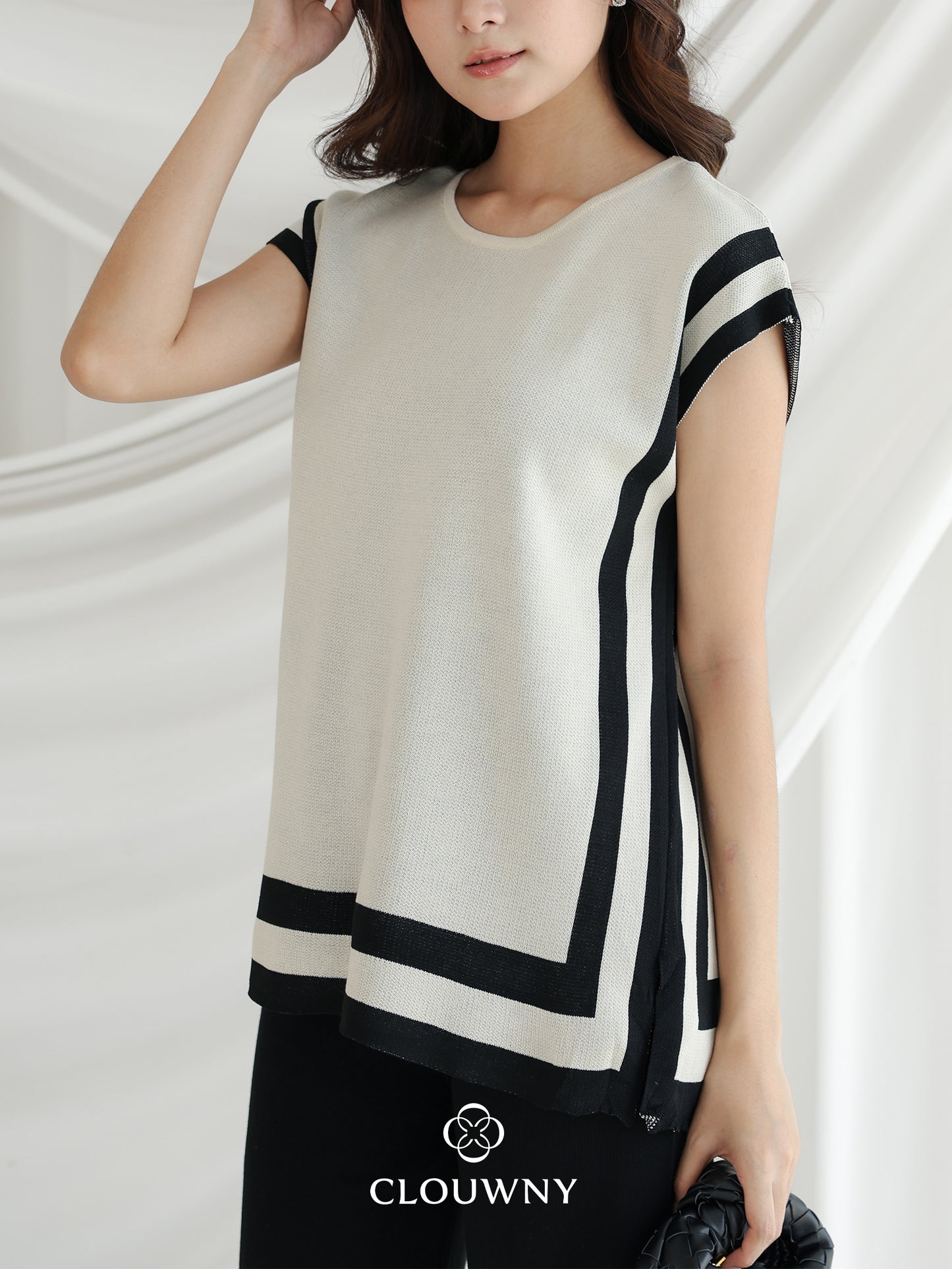 Whitler Knit Set - Black Cream