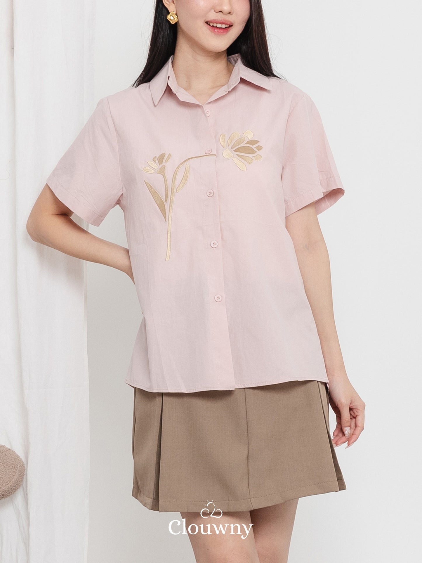 Hova Cotton Shirt - Pink