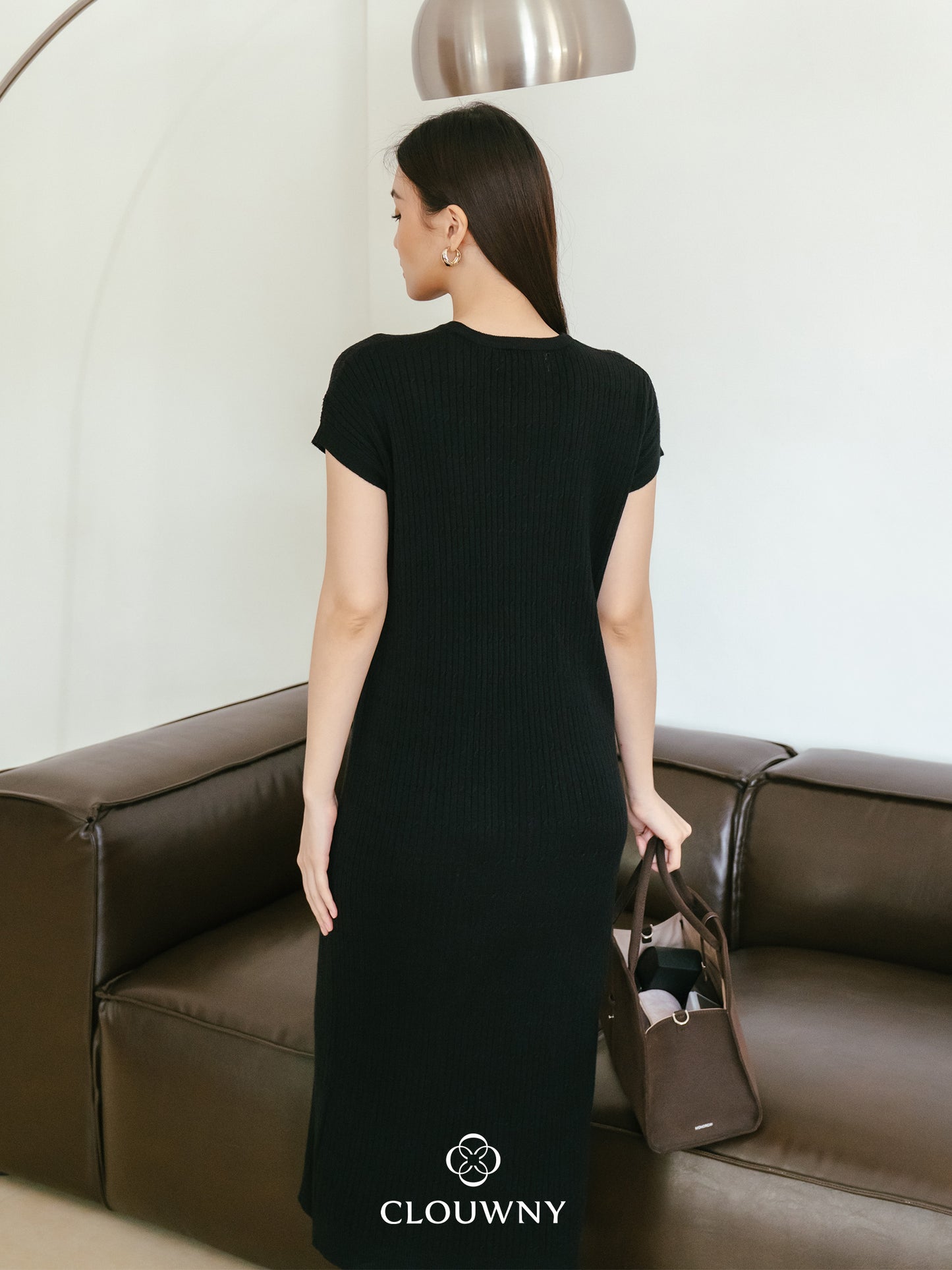 Dune Knit Dress - Black