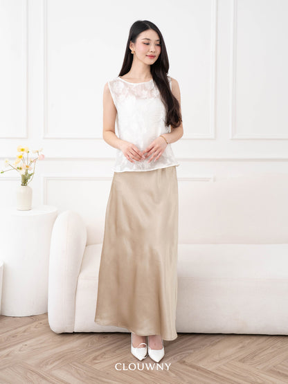 Asoka Embroidery Lace Top - Broken White