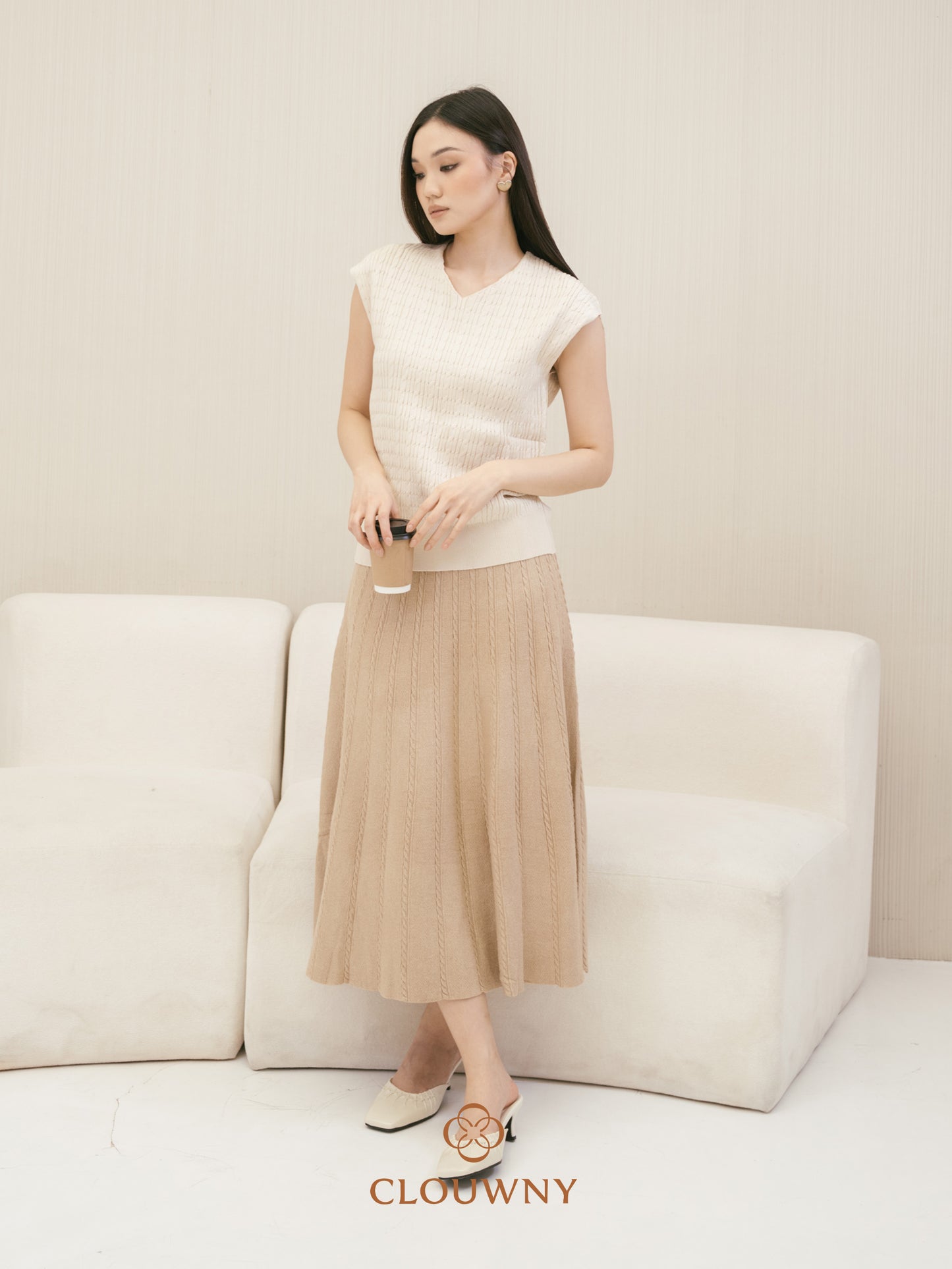 Chesma Knit Skirt - Sand