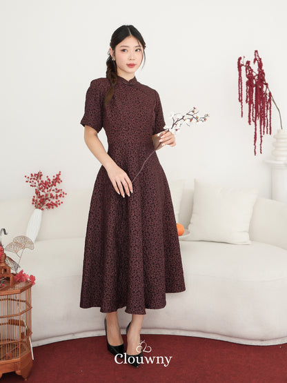 Ichigo Shanghai Dress - Wine