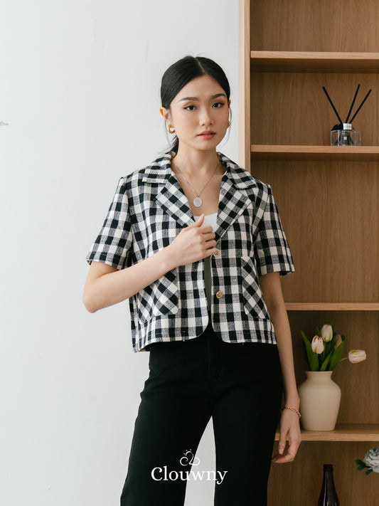 Alabama Checkered Top - Black