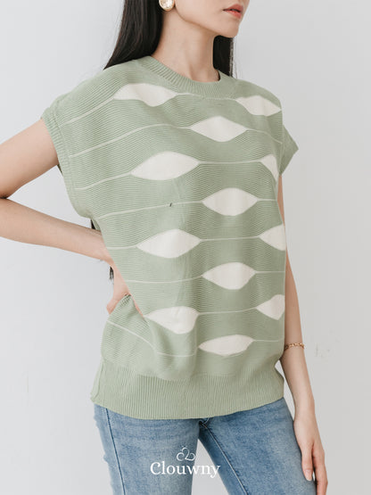 Filly Knitt Top Sage Green