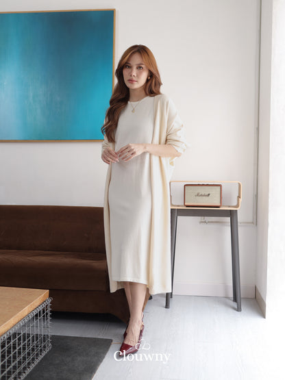 Zaveta Knit Dress - Cream
