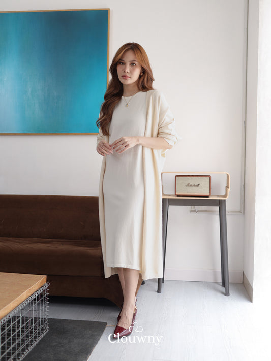 Zaveta Knit Dress - Cream