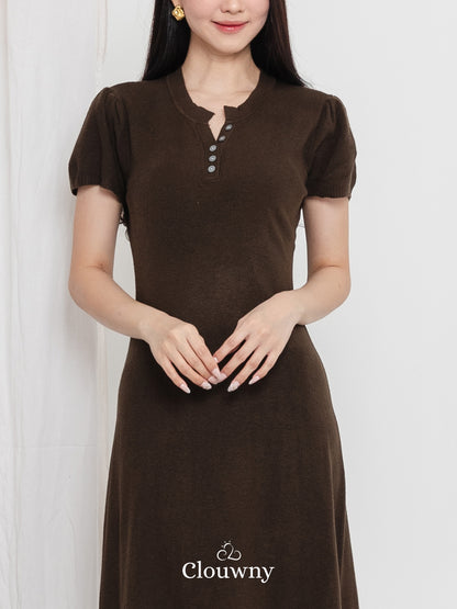 Konsta Knit Dress - Coffee