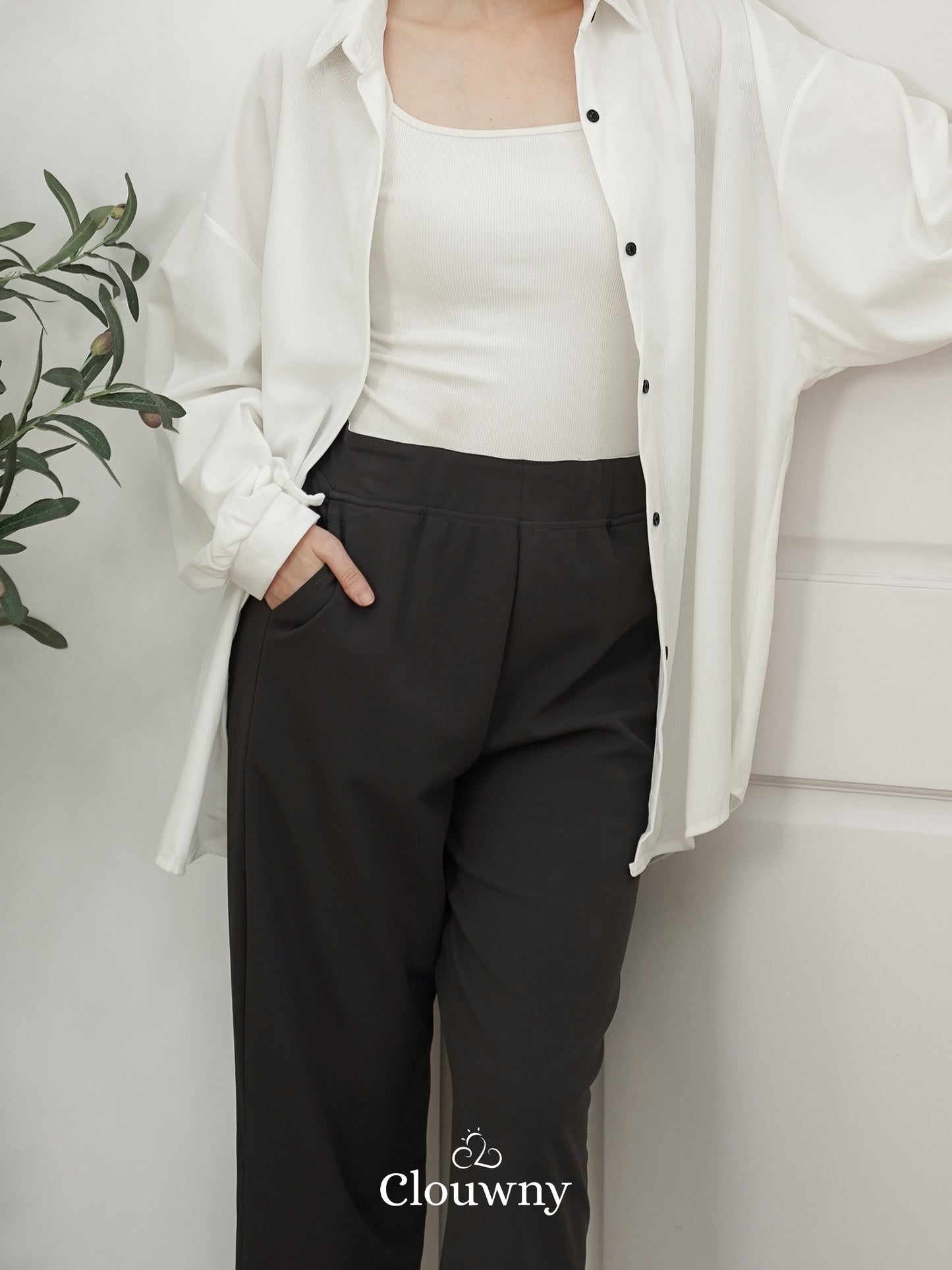 Tori Pocket Pants - Dark Grey