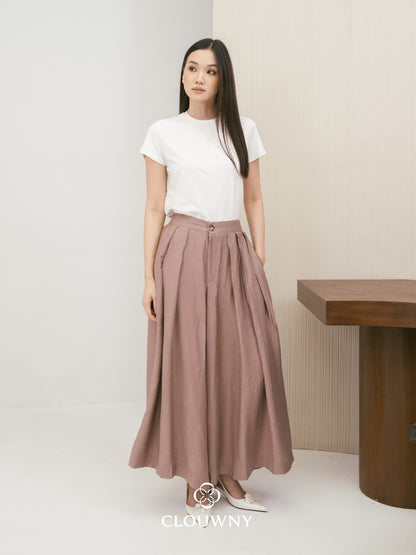 Yuni Cullote Pants - Dark Mauve