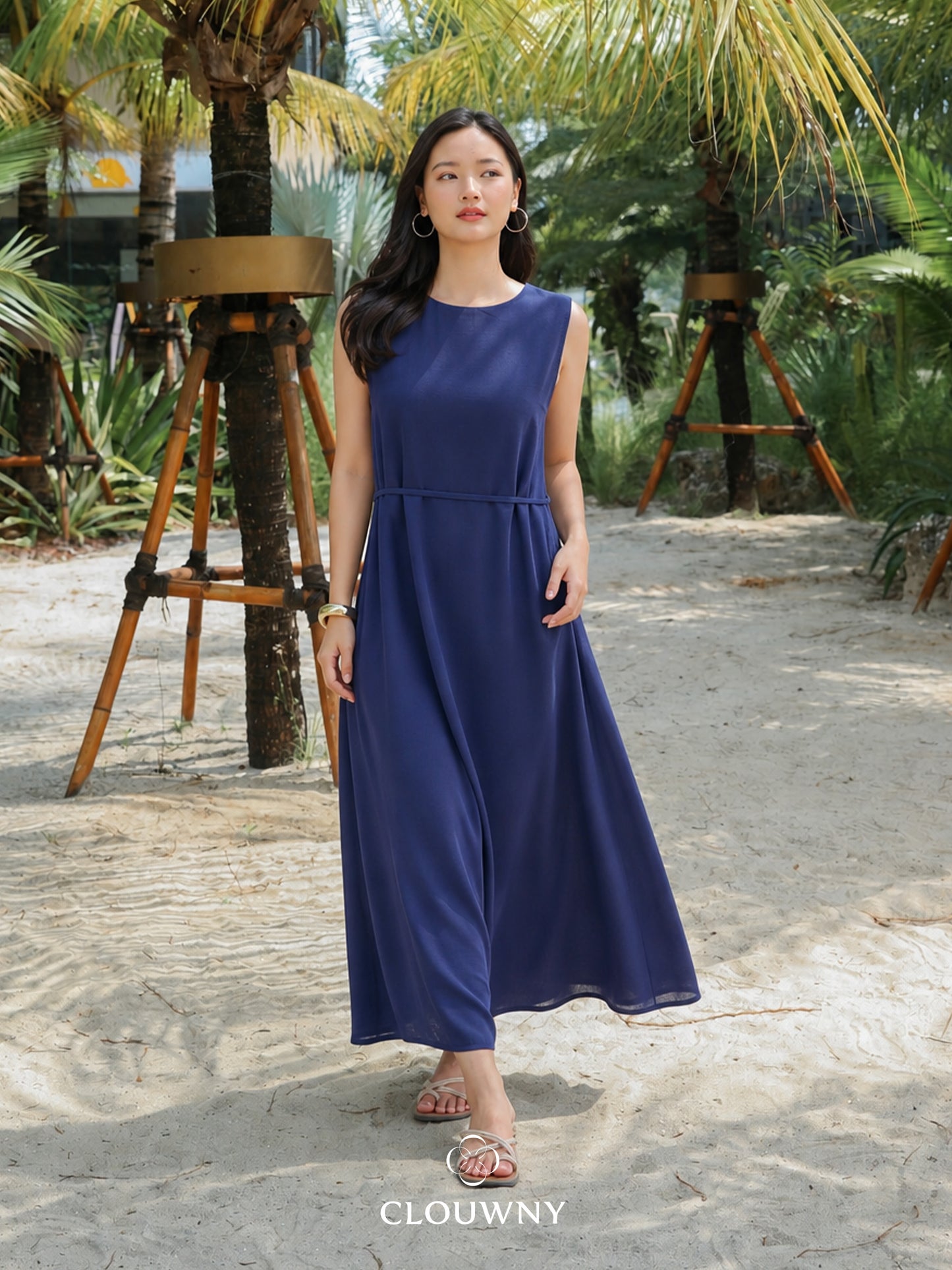 Barla Loose Dress - Navy