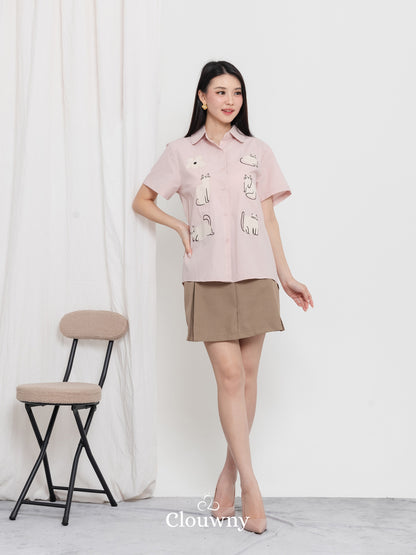Koska Cotton Shirt - Pink