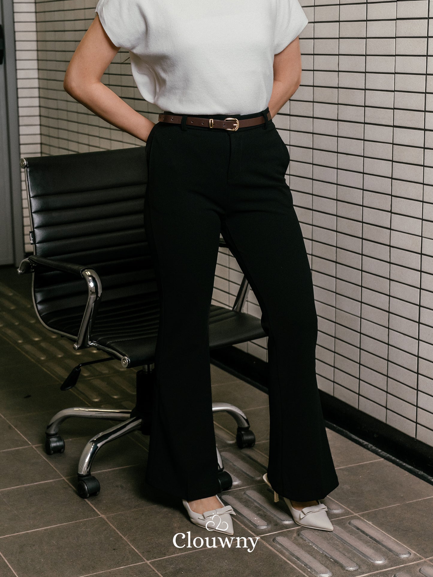 Kino Cutbray Pants - Black